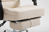 Scaun directorial cu suport picioare, funcție recliner, Mac, Crem