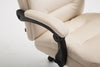 Scaun directorial cu suport picioare, funcție recliner, Mac, Crem