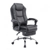 Scaun birou directorial, Suport picioare, piele ecologica, 2272, Negru