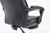 Scaun birou directorial, Suport picioare, piele ecologica, 2272, Negru