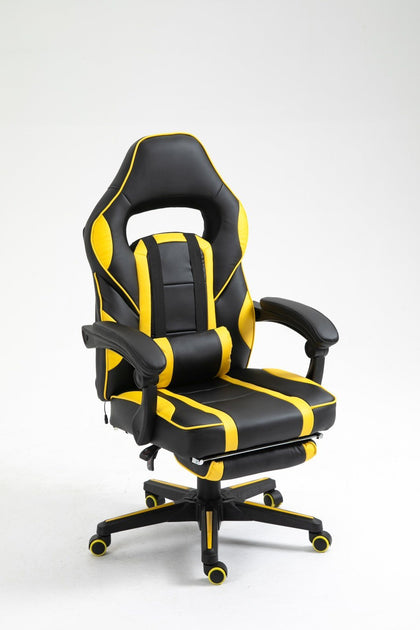 Scaun ergonomic gaming de birou cu masaj