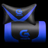 Scaun gaming cu masaj în perna lombară, suport picioare, funcție sezlong, 5020, Negru/Albastru