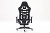 Scaune gaming Logan, Masaj în perna lombară, Material Textil, Functie Sezlong, Negru/Ab