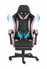 Scaune gaming, functii masaj, tetiera si suport lombar, suport picioare, USB, Pink, Lambert