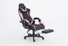 Scaune gaming, functii masaj, tetiera si suport lombar, suport picioare, USB, Pink, Lambert