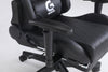 Scaun gaming Piele perforata - Negru