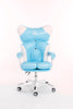 Scaune gaming femei, scaun birou, burete bufant, piele ecologică, Roz/Alb 003 - CentrumScaune.ro