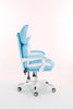 Scaune gaming femei, scaun birou, burete bufant, piele ecologică, Roz/Alb 003 - CentrumScaune.ro