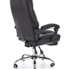 Scaun de birou directorial, recliner, tapitat cu piele ecologica, mecanism TILT, Vilda, negru