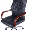 Scaune birou directoriale, tapitat cu piele ecologica 8690 negru, l49xA48xH108-117