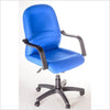 Scaune birou ergonomic pentru copii, tapitat stofa 114 albastru, l50xA50xH101-113 cm
