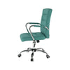 Scaune birou verde/rosu cromat stofa 5886