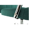 Scaune birou verde/rosu cromat stofa 5886