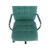 Scaune birou verde/rosu cromat stofa 5886