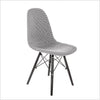 Scaune bucatarie, tapitat stofa 52 Gri, l44xA40xH43 cm