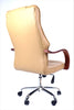 Scaune directoriale lemn, tapitat piele ecologica 8690 Bej, l50xA53xH75 cm