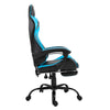 Scaune gaming cu suport pentru picioare, negru/albastru 6175