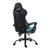 Scaune gaming cu suport pentru picioare, negru/albastru 6175