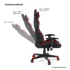 Scaune gaming ergonomic spate tetiera, suport picioare, reglare 90-180, negru/gri 6178