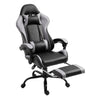 Scaune gaming ergonomic spate tetiera, suport picioare, reglare 90-180, negru/gri 6178