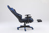 Scaune gaming Piele perforata - Negru/Albastru