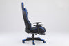 Scaune gaming Piele perforata - Negru/Albastru