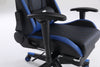 Scaune gaming Piele perforata - Negru/Albastru