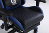 Scaune gaming Piele perforata - Negru/Albastru