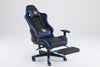 Scaune gaming Piele perforata - Negru/Albastru