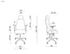 Scaune birou ergonomice,  funcție recliner, suport picioare 818-2